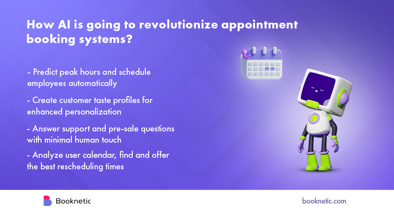 an image talking about AI and its impact on revolutoinizing the future of appointment booking